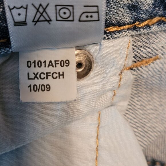 Aeropostale Jeans Size 10 S Hailey Skinny Flare Low Rise Medium Light Wash Y2K - Picture 6 of 12